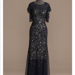 David’s Bridal womans special occasion dress